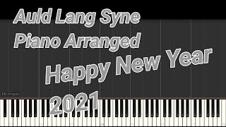 Auld Lang Syne - Piano Arranged - (feat. MaruPiano) - Synthesia (Happy New Year 2021)