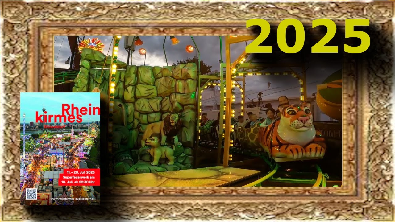 Familienachterbahn in Aktion: Tom der Tiger Offride 2025