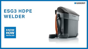 Geberit ESG3 welding tool for HDPE pipe