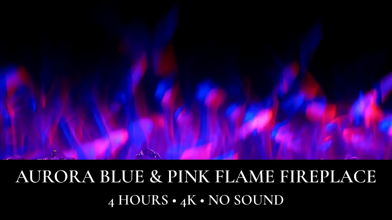 Aurora Galaxy Luxury Fireplace 4K | 4 Hours Cosmic Ambiance | No Music