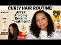 Keratin Research on Amazon | Curly Hair  Routine AFTER At Home Keratin Treatment | Will it Curl? 🤔