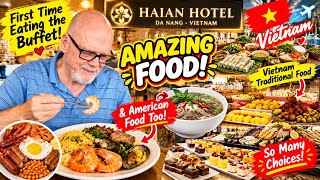 FIRST TIME Trying a Vietnamese Buffet in Da Nang, Vietnam 🇻🇳 | So Many Amazing Choices!
