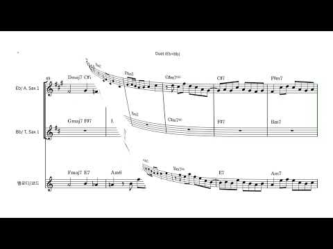 목포의 눈물 (이난영)  (알토+테너 듀엣) - Jazz Reham. 