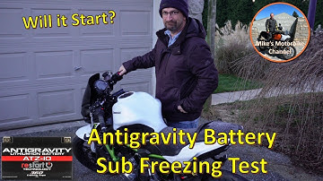 Antigravity Lithium Battery Test - Sub Freezing Temps.