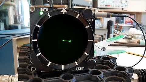 Ferranti FEI30 radar warning receiver display test