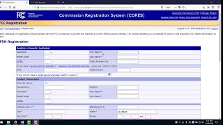 FCC User Profile and FRN Registration for New Radio Operators screenshot 3