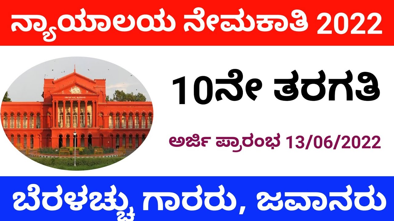 District Court Recruitment 2022 | Peon Jobs 2022 | Typist Jobs 2022