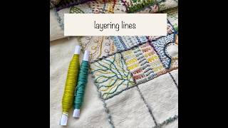 25th September 2026 daily stitching - layering lines