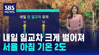 [날씨] 내일 일교차 크게 벌어져…서울 아침 기온 2도…