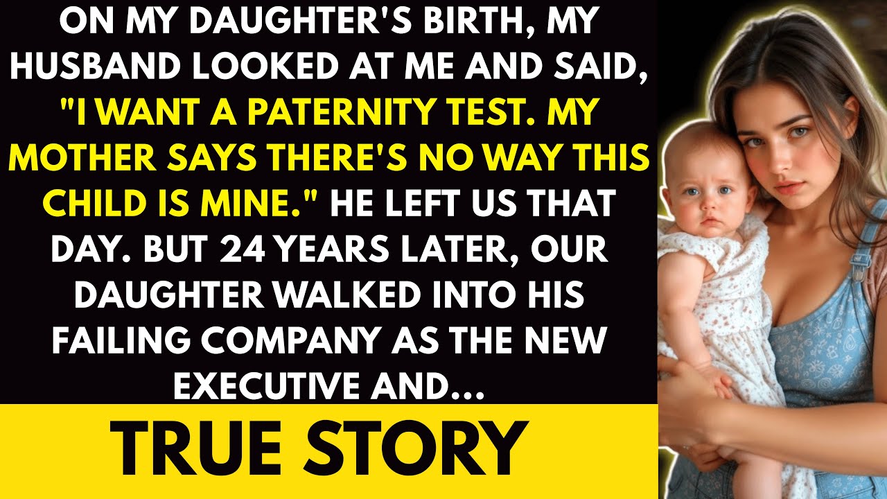 Husband Demanded Paternity Test & Abandoned Us—24 Years Later, Our Daughter Became His Boss!