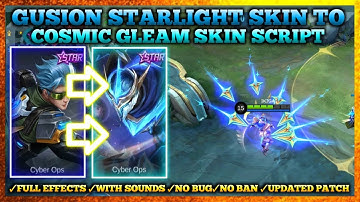 Gusion Starlight Skin to Legend Skin Skin Script | No Password + Full Effects | Ikigai Plays