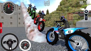 Car Dirt Bike Racing Simulator 2025 Off-Road Bike Stunt Driving 3D #1 For Android IOS Mud Gameplay