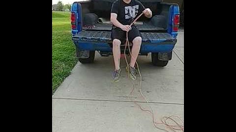 How to wrap up an extension cord and never get it tangled again.