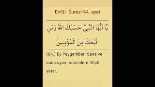 Enfal Suresi, 8/ 64. Ayet