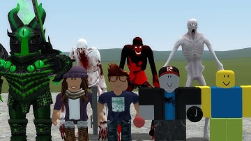 SCP-096 VS ROBLOX CHARACTERS!! Garrys Mod Sandbox