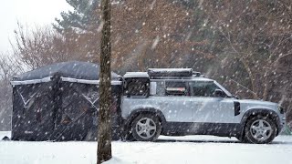 ENJOY -16℃ SNOW STORM 🌨 Electroman's 27℃ Hot Car / Land Rover DEFENDER