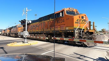 BNSF 8234 (ES44C4) Startup and Friendly Engineer