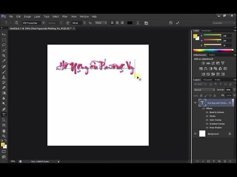 Video Cách viết tiếng việt có dấu trong Photoshop đơn giản - youtube