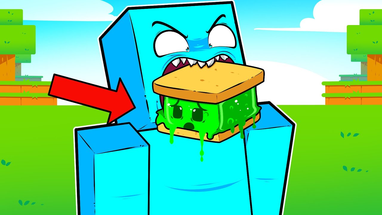 Comi Todos os Mobs do Minecraft!!