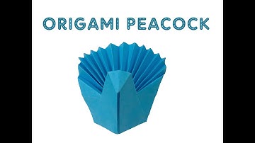 ✨ Origami Peacock ✨: Cách gấp con công bằng giấy