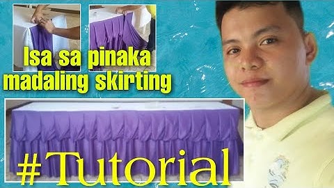 Table skirting design knife pleat @tutorial simpling design!!