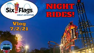 Jersey Devil Night Rides at Six Flags Great Adventure! | Vlog 7/2/21
