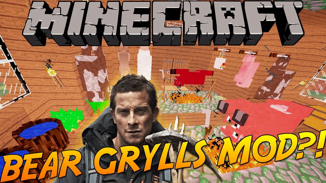 [1.6.2] Bear Grylls - Кушаем все! » Скачать Моды для Майнкрафт