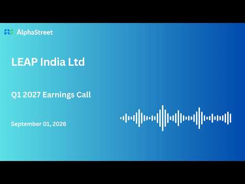 LEAP India Ltd Q1 FY2026-27 Earnings Conference Call