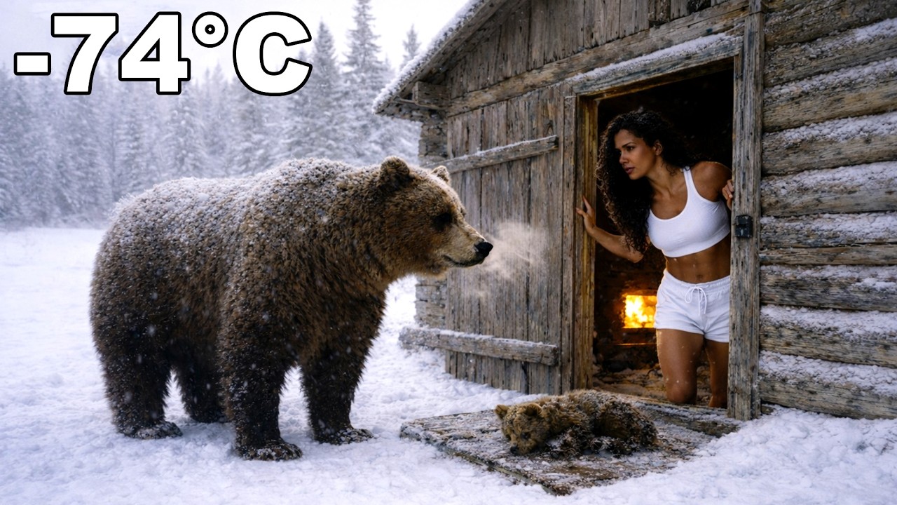 🐻 A Wild Bear Carried Her Sick Cub to a Young Woman’s Door in -74°C Siberia