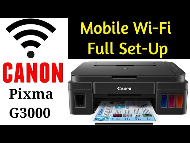 kone instans anekdote Mobile Wi-Fi Full Set Up Canon Pixma G3000 | By TECH MUKANS - YouTube