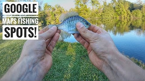 Finding New Fishing Spots Using Google Maps!