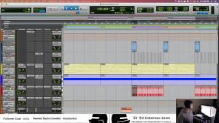 Working on "Harps" with Matt #protools #producing #music #drop #EDM