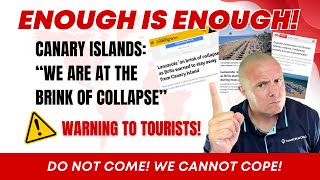 ⚠️Serious WARNING for visitors to the Canary Islands! | It is on the brink of collaps!