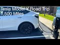 Tesla Model Y Road Trip 1,500 Miles - Part 1
