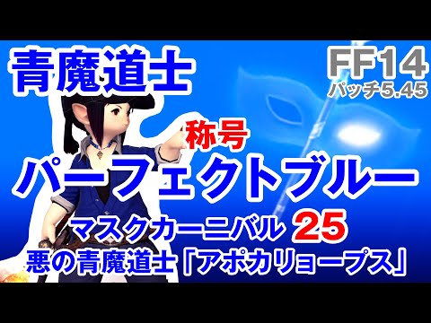 [FF14 Blue Mage] Perfect Blue Masked Carnival 25 Explanation