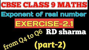 R D sharma class 9 Ex.2.1(exponents of real numbers)from Q4 toQ6 ||Part-2