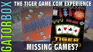 Missing Games?? | The Tiger Game.com Experience