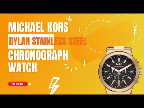Review Michael Kors Dylan Stainless Steel Chronograph Watch
