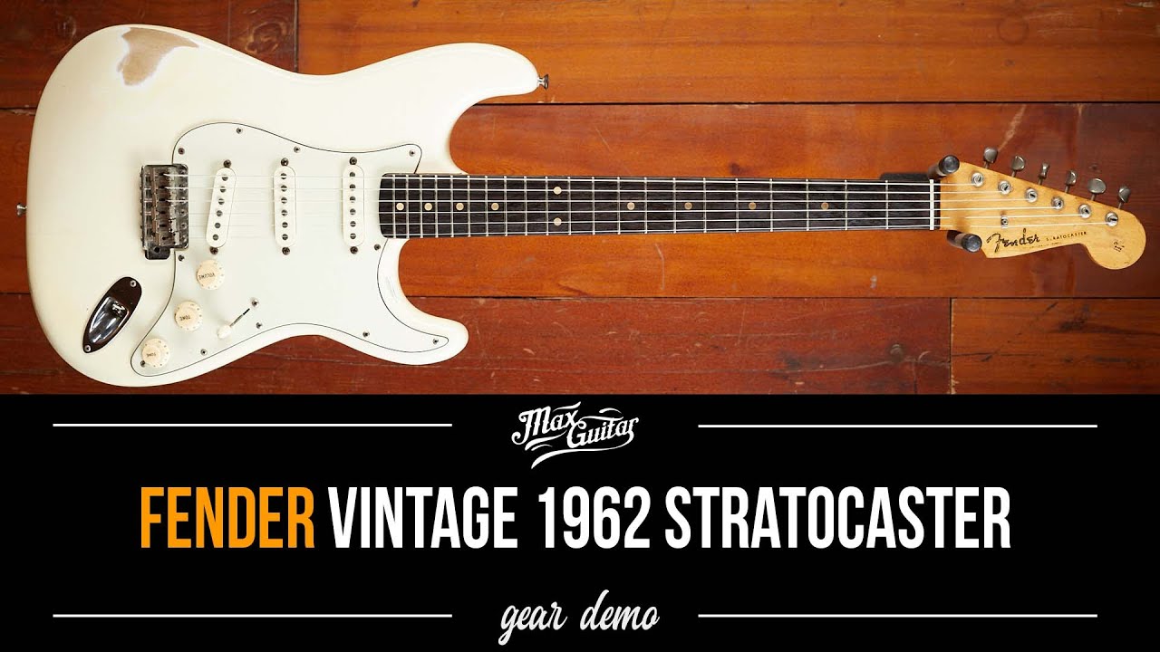 VINTAGE 1962 Fender Stratocaster - Olympic White - YouTube