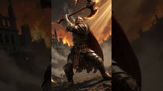 Smoking Badass Knight Wields Flaming Axe! | Epic Dark Fantasy Warrior