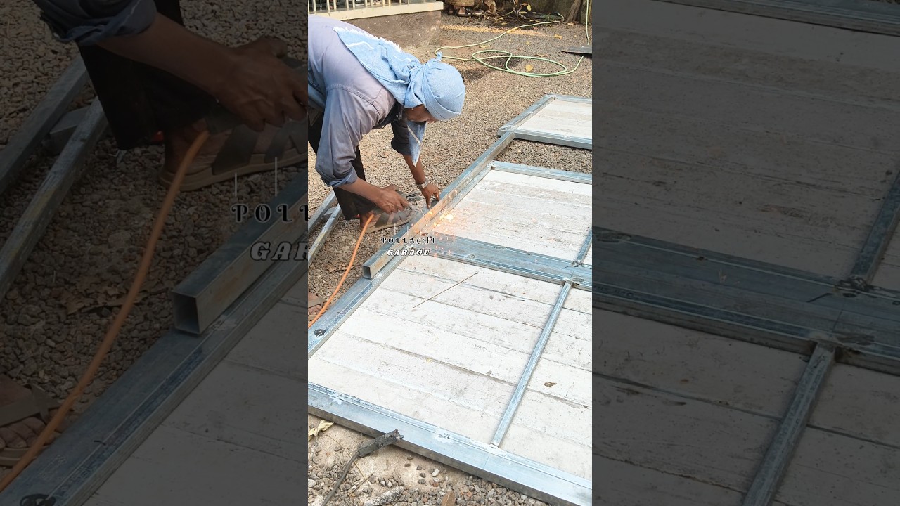 diycraft satisfied gate fixing@muhamedaslam4405#pollachigarage#viral#gate#works#construction#diy
