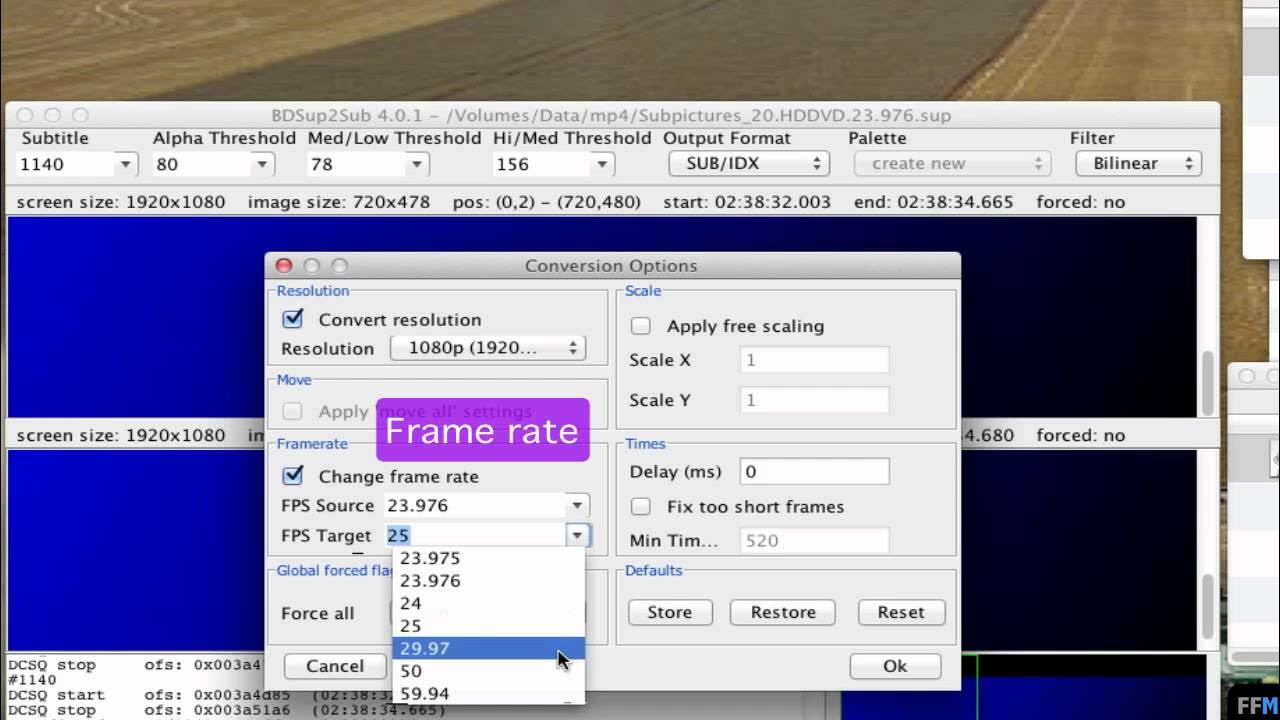 Change frame