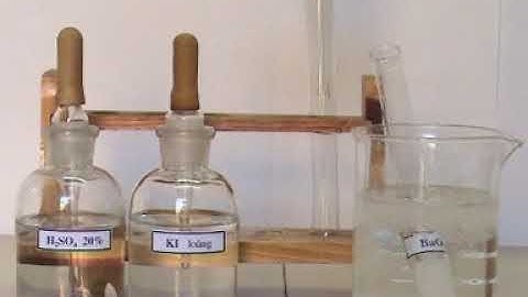 Điều chế tính chất H2O2