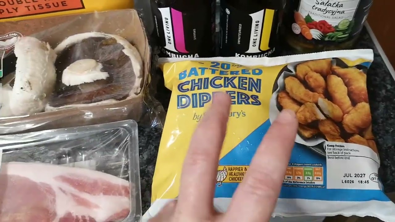 My shopping in Sainsburys England UK for £18.15