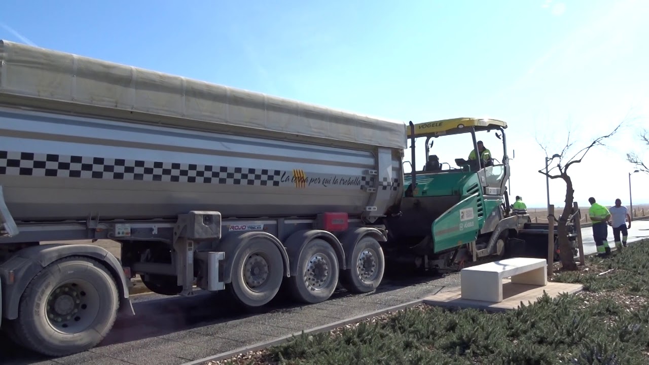 Empuriabrava - Strandpromenade wird asphaltiert