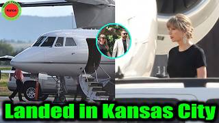 Taylor Swift's plane landed in Kansas City for her husband Travis Kelce's first game Chiefs vs Rams