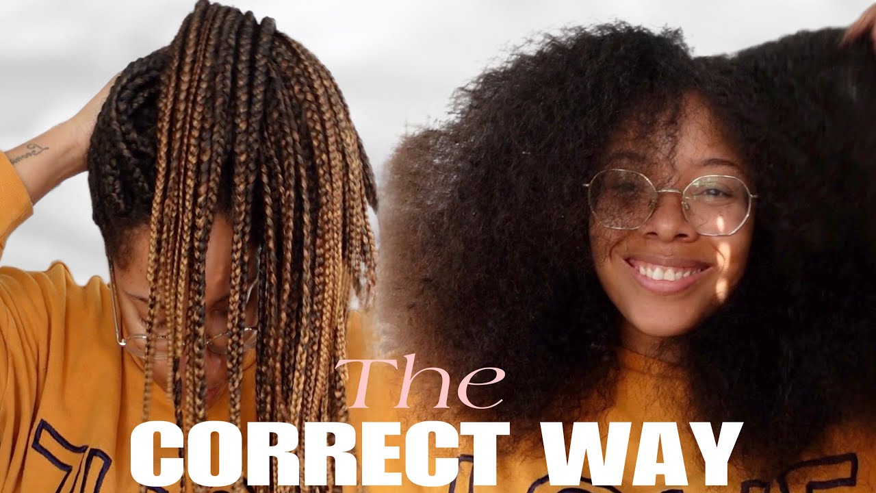  How To REMOVE Box Braids The Safe/Correct Way!! *DETAILED* - YouTube
