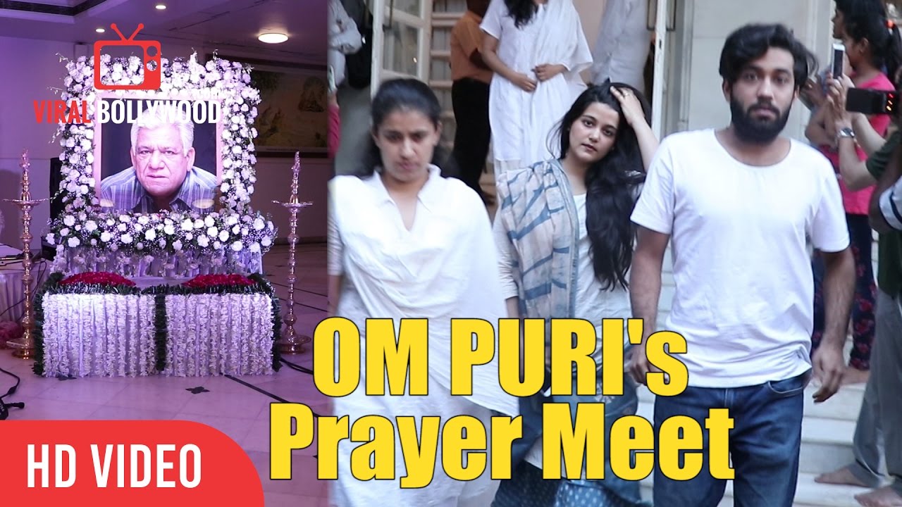 Sanah Kapoor At Om Puri's Prayer Meet | RIP Om Puri | Viralbollywood