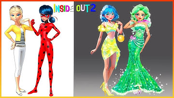 Miraculous Ladybug & Chloe GLOW UP Inside Out Inside Out 2024 Joy & Diggust | Fashion Wow