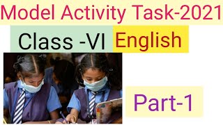 model activity task class 6 english  2021